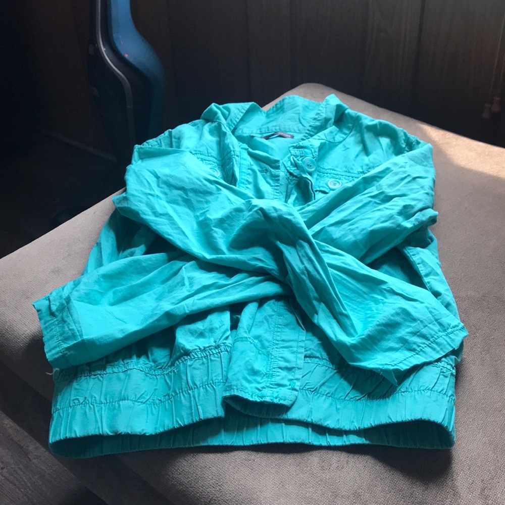 Teal cargo jacket
